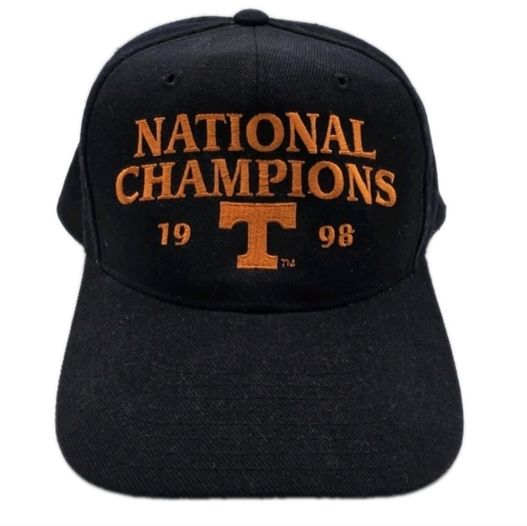 Vintage 1998 Tennessee Volunteers TN Vols Hat Cap  National Champions Black - Picture 1 of 6